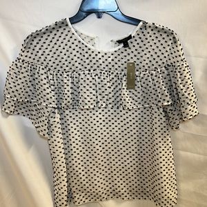 J crew Swiss dot blouse.  Size 10